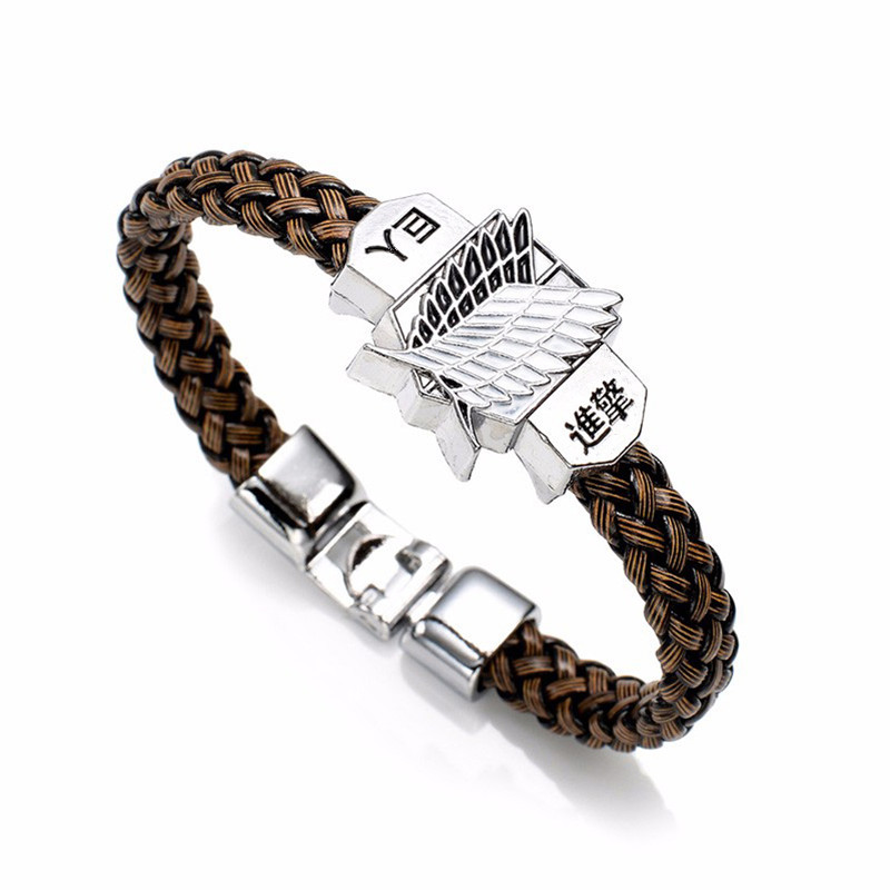 速发New Fashion Anime Attack On Titan Charm Bracelet Shingek