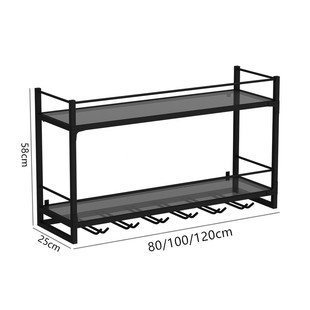 壁挂酒架铁艺吧台墙上置物架餐厅挂墙红酒杯架酒吧饭店酒柜展示柜