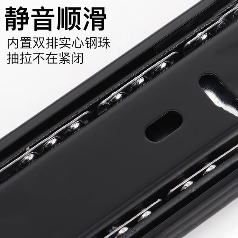 抽屉滑道轨道三节阻尼缓冲阻尼键盘托架导轨橱柜不锈钢滑轨导轨道,基础建材,导轨,淘宝优惠券,粉丝福利购,淘宝优惠卷