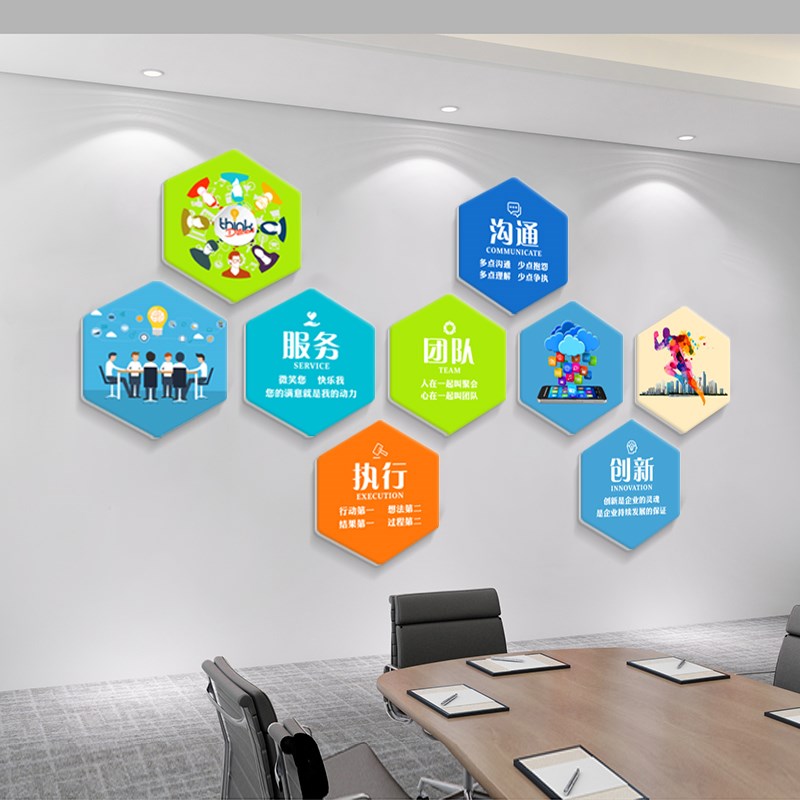 XXP4公司员工j风采团队激励企业文化墙办公室墙面装饰励志标语立