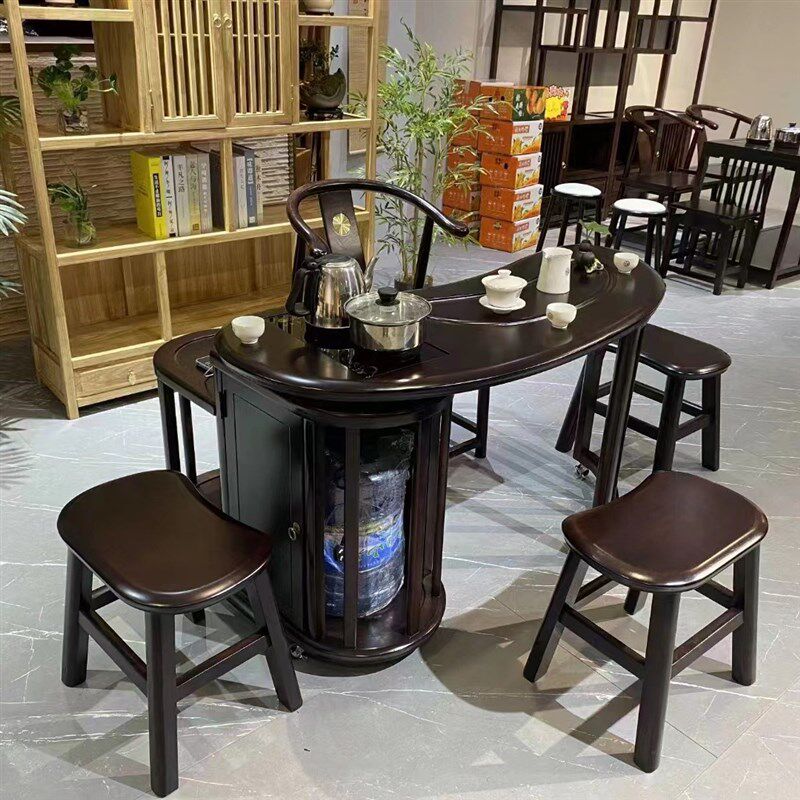 阳台茶桌椅组合泡茶桌子t小型功夫茶几茶桌芒果旋转茶台家用小茶