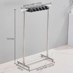 新款落地拖把架扫把架挂放墩布置物架收纳整理挂钩清洁工具固定架