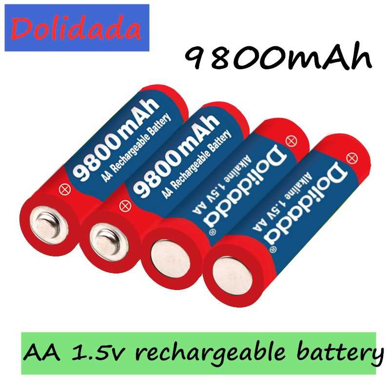 极速1~20pcs/lot Brand AA rechargeable battery 9800mah 1.5V N