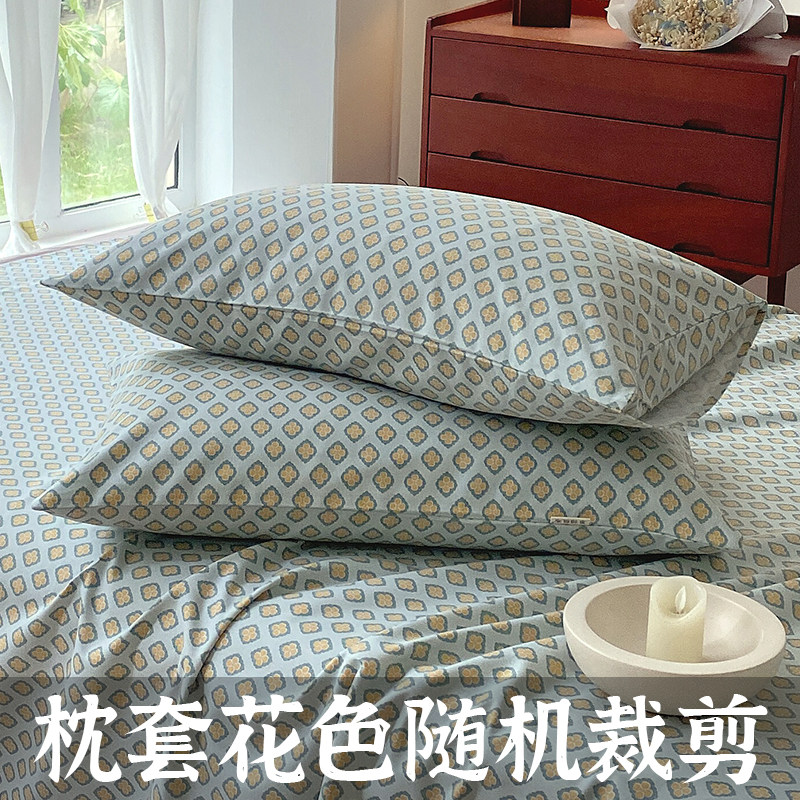 纯棉老粗布牀单单件夏季100全棉被单亚麻凉席宿舍单人牀三件套男,床上用品,床单,淘宝优惠券,粉丝福利购,淘宝优惠卷