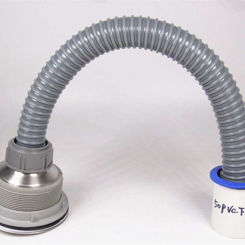 厨房水槽40-50下o水道防w臭下水管排水管单螺纹塑料软管下水器配