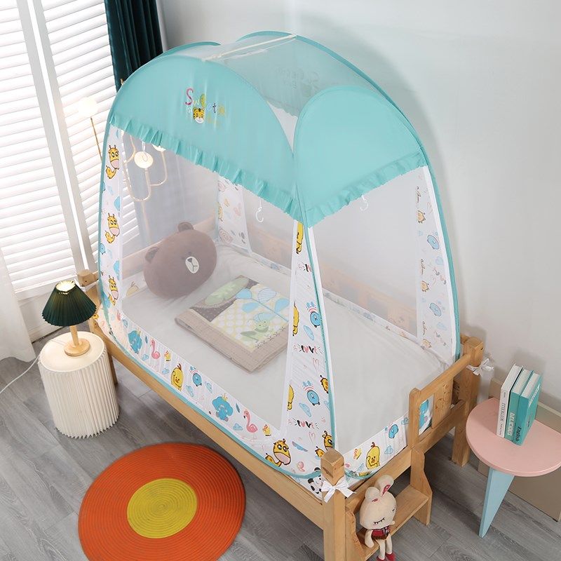 儿童蚊帐蒙古包婴儿幼儿园全底防摔宝宝拼接床迷你小床男孩女公主,床上用品,蚊帐,淘宝优惠券,粉丝福利购,淘宝优惠卷