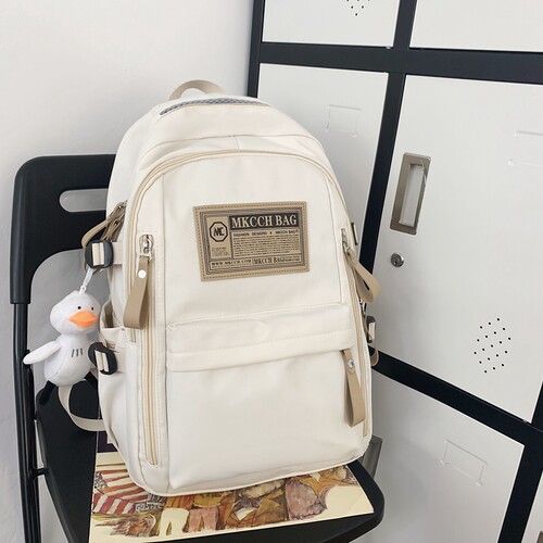 热销中大肩包男生双学生新款潮流大容量初包轻便简约背中生高中生