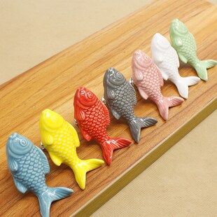 Animal Shape Color Furniture Knobs Kids Room Ceramic Drawer