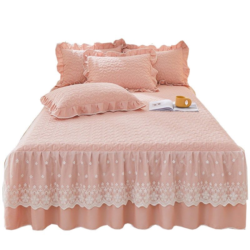 纯棉单件床裙床笠二合一全棉加厚2024新款四季通用床垫保护床罩套,床上用品,床裙,淘宝优惠券,粉丝福利购,淘宝优惠卷