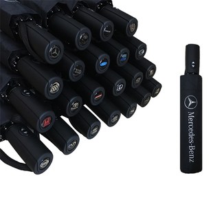 车载雨伞男士折叠伞全自动纯黑色加固定制雨伞印logo广告伞礼品伞