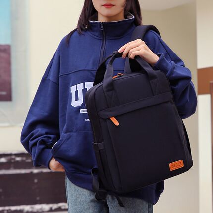 笔记本电脑双肩包女学生 商务办公旅行通勤男女休闲时尚简约背包