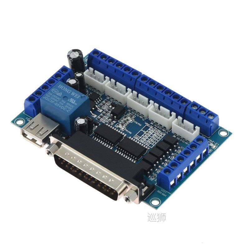 5 axis CNC Breakout Board with USB Cable for Stepper Motor D