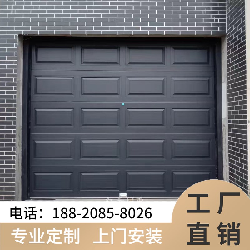 铝合金车库门翻板门别墅电动卷帘门卷闸门防盗遥控工业防盗门定做