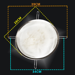 C30过滤网筛网扣0目 滤8豆腐超细豆浆圆形加密油不锈钢4桶漏勺新品