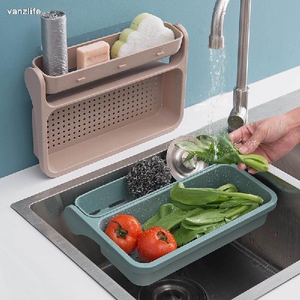 速发vanzlife Household sink to collect leaching rack No punc