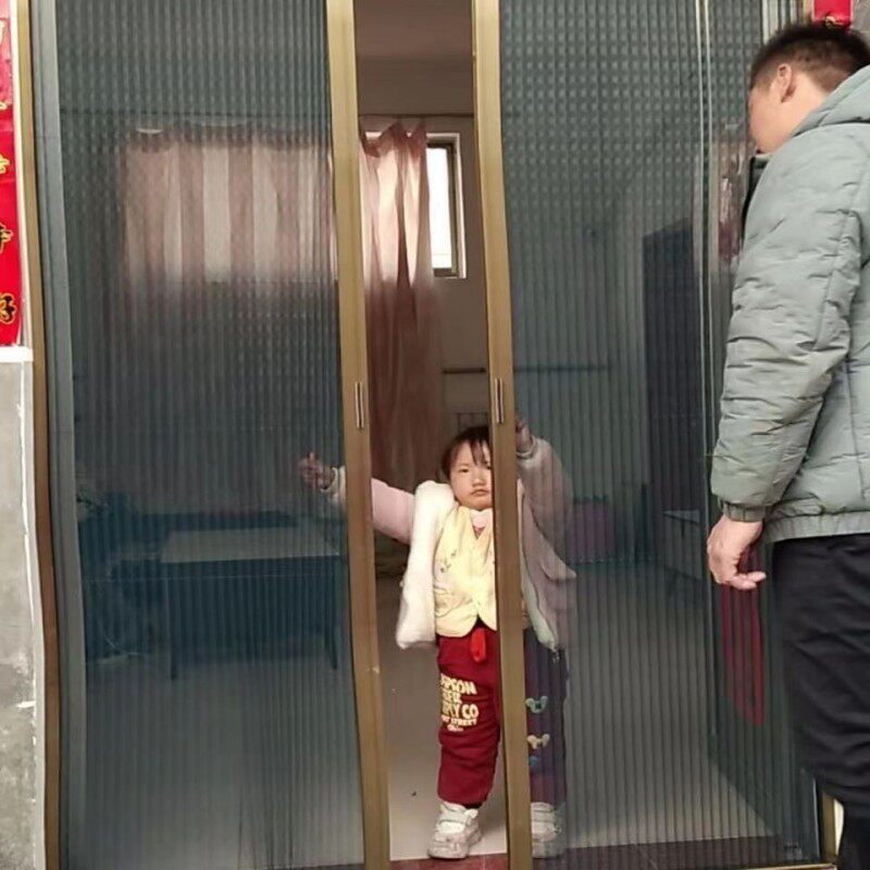 门帘防蚊推拉式纱门网入户门可折叠门口隐形沙门帘加厚免打孔纱门