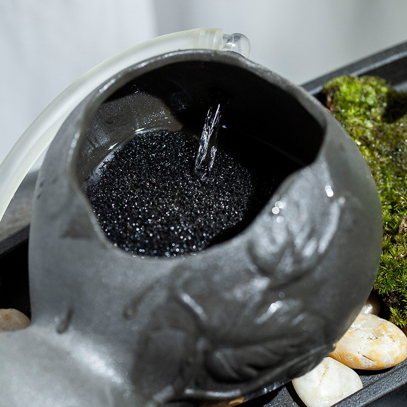 庭院室内古法鱼缸水缸养鱼造景水景陶瓷葫芦循环过滤流水器摆件,家居饰品,流水摆件,淘宝优惠券,粉丝福利购,淘宝优惠卷