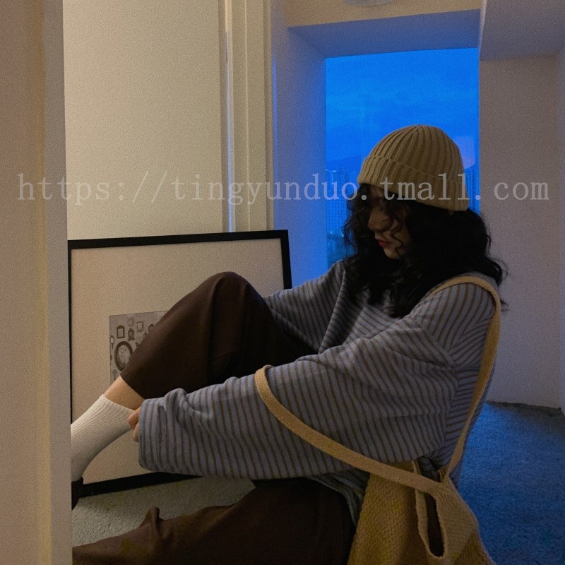2023年新款秋季宽松设计感长袖睡衣女士韩版休闲套装可外穿家居服