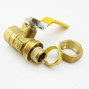 铜球阀 新品 单内丝阀 外A型 4分至1i. .全b铜单牙铝塑水管门球阀