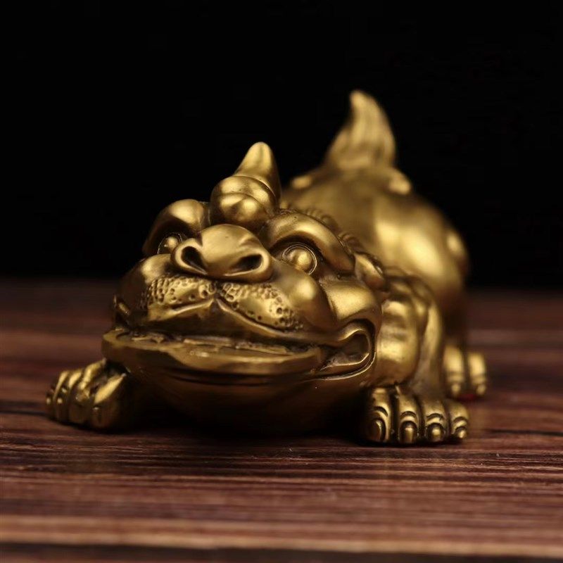 纯铜聚宝盆貔貅桌面摆件铜金钱貔貅招财貔貅家居办公室装饰工艺品,家居饰品,装饰摆件,淘宝优惠券,粉丝福利购,淘宝优惠卷