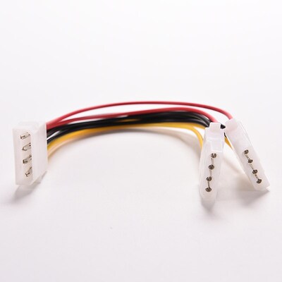 New Computer 4 Pin IDE 1-to-2 Power Supply Y Splitter Cable
