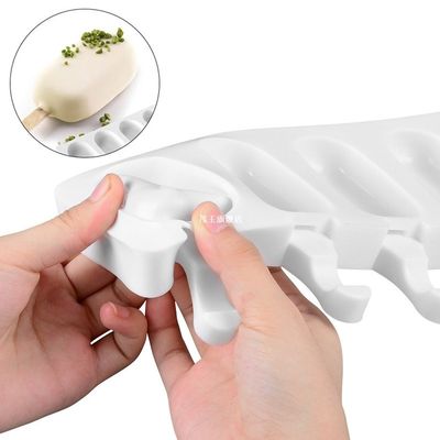 8-Cavity Silicone Freezer Ice Cream Mold Makers DIY Molds Ic
