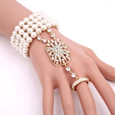 新品Accessories 1920s adband Bracelet Ring Set Great Gatsby