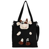 个性 大容量包包2020新款 潮帆布包女单肩韩版 公仔大学生上课斜挎包