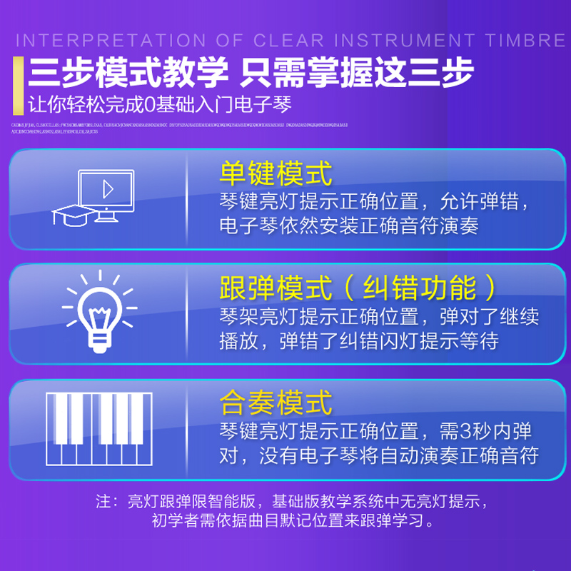 蕥马哈充电多g儿能电子琴初学者成年童功入门幼师专用61专业电钢8