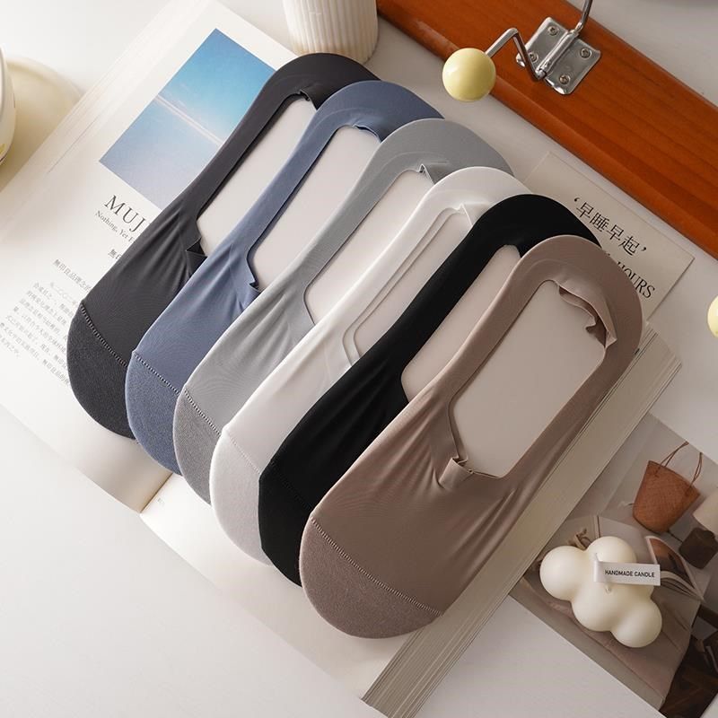 男士夏季冰丝浅口隐形袜子~船袜男硅胶防滑薄款透气吸汗袜底,女士内衣/男士内衣/家居服,船袜,淘宝优惠券,粉丝福利购,淘宝优惠卷