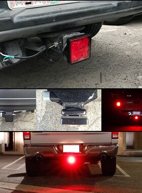12-Led Brake Light Trailer Hitch Cover Fit Towing  Hauling 2