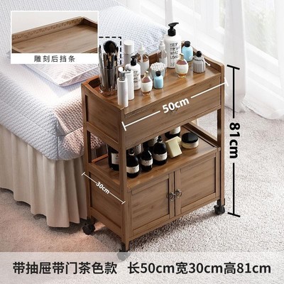 美容推车美容院小推车置物架美甲专用收纳车多功能实木美发工具车