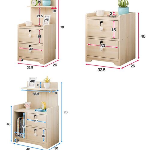 Nightstands Bedside Cabinet Modern Bedroom Simple Bedside Eu