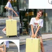 新款 铝框静音行李箱学生拉杆箱24寸女旅行箱20寸登机拉箱密码 箱小