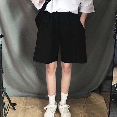 推荐Summer Gray Shorts Women Fashion Ladies Elastic Waists S