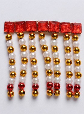 神像阎王头珠串珠摆件帘珠冕旒配件玉帝妈祖头饰头珠玉皇大帝头冠