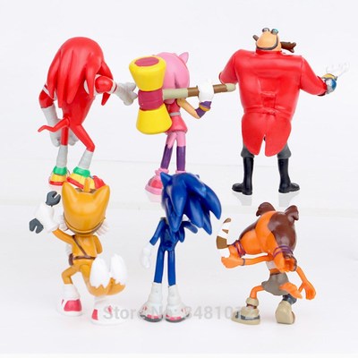 Sonic Boom Amy Rose s Tails Werehog PVC Action Figures Knuck