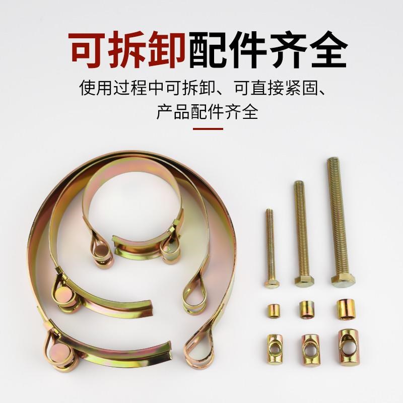 喉箍碳钢镀锌欧式加厚管箍重型管箍抱夹水管软管圆型加宽固定夹子