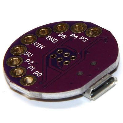 速发MCU-LilyTiny LilyPad主控板 微型单片机 穿戴式高品质