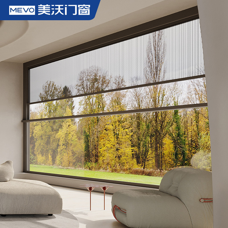 诚意金美沃门窗电动升降窗提升窗智能折叠上下推拉窗阳台封窗定制