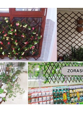 ZORASN 5Ft Expanding Wooden Garden Wall Fence Panel Plant Cl