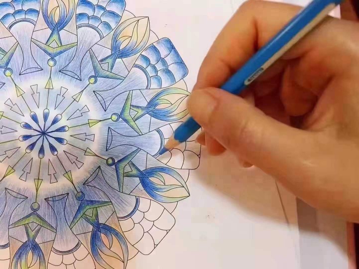 文心老师画e册曼陀罗任意十张 彩铅 百节成长能量课 深度解读包邮