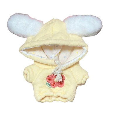 棉花娃娃娃衣20cm15cm10cm男娃可爱兔耳M卫衣无属性女毛绒公仔衣