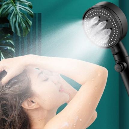 推荐Pressurized Shower Head 5 Shower Modes Handheld Shower W