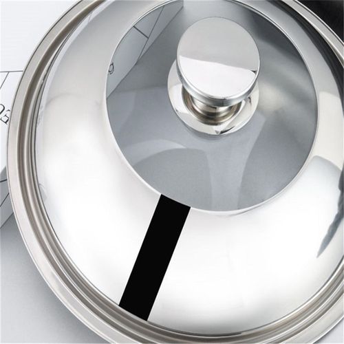 Wok Pan Lids 32-36cm Stainless Steel Pot Lid General Pan Lid