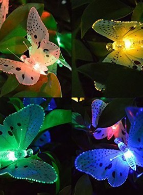 12/20 Led Solar Powered Butterfly Fairy String Lights Outdoo