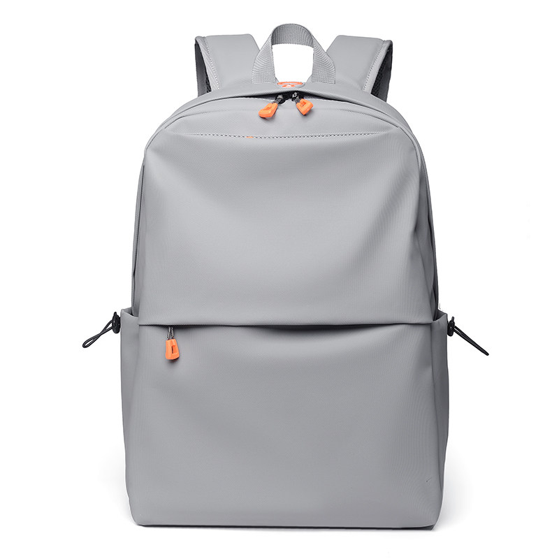 笔记型电脑双肩揹包男女休闲旅行商务大容量学生书包亮面防水黑色