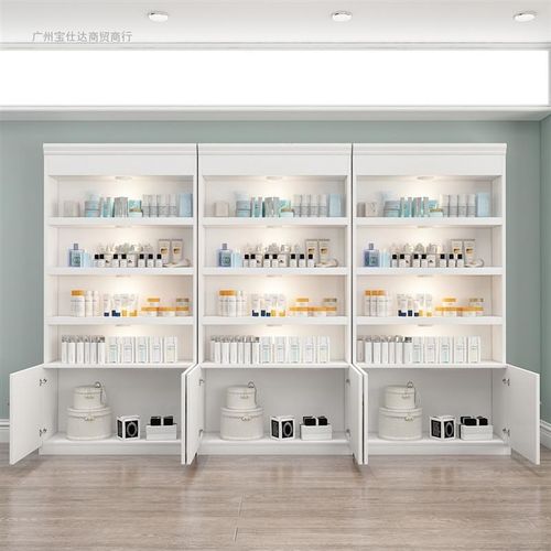 护肤品展柜化妆品展示柜美容院陈列柜简约书柜产品展柜新品
