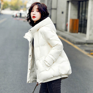 轻薄羽绒服女款2024新款短款小个子冬季薄M款冬季白色a字版女外套