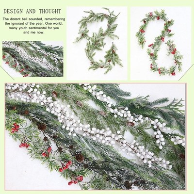 170CM Christmas Decor Rattan DIY Garland Christmas Tree Orna